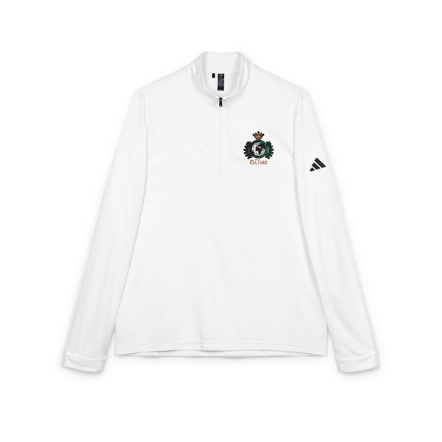 Adidas x Kulture Embroidered Crest Quarter-Zip Pullover (Organic)