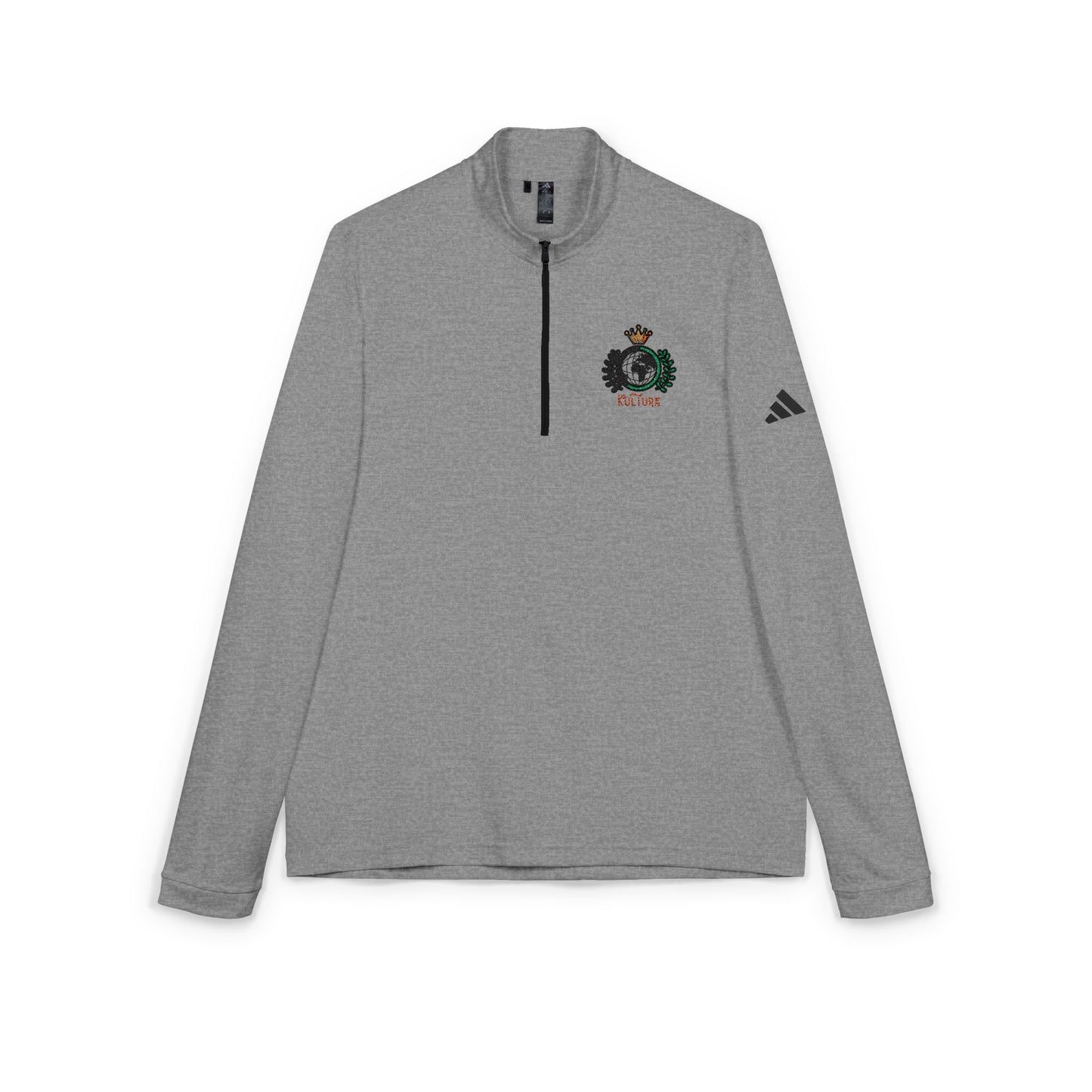 Adidas x Kulture Embroidered Crest Quarter-Zip Pullover (Organic)