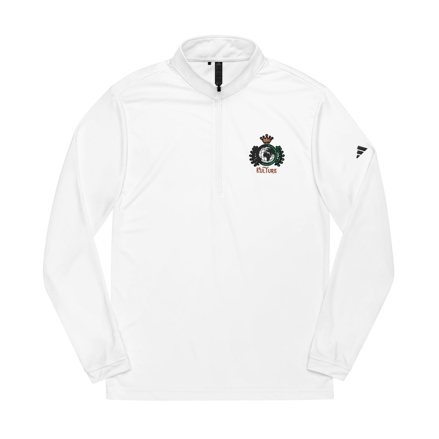 Adidas x Kulture Embroidered Crest Quarter-Zip Pullover (Organic)
