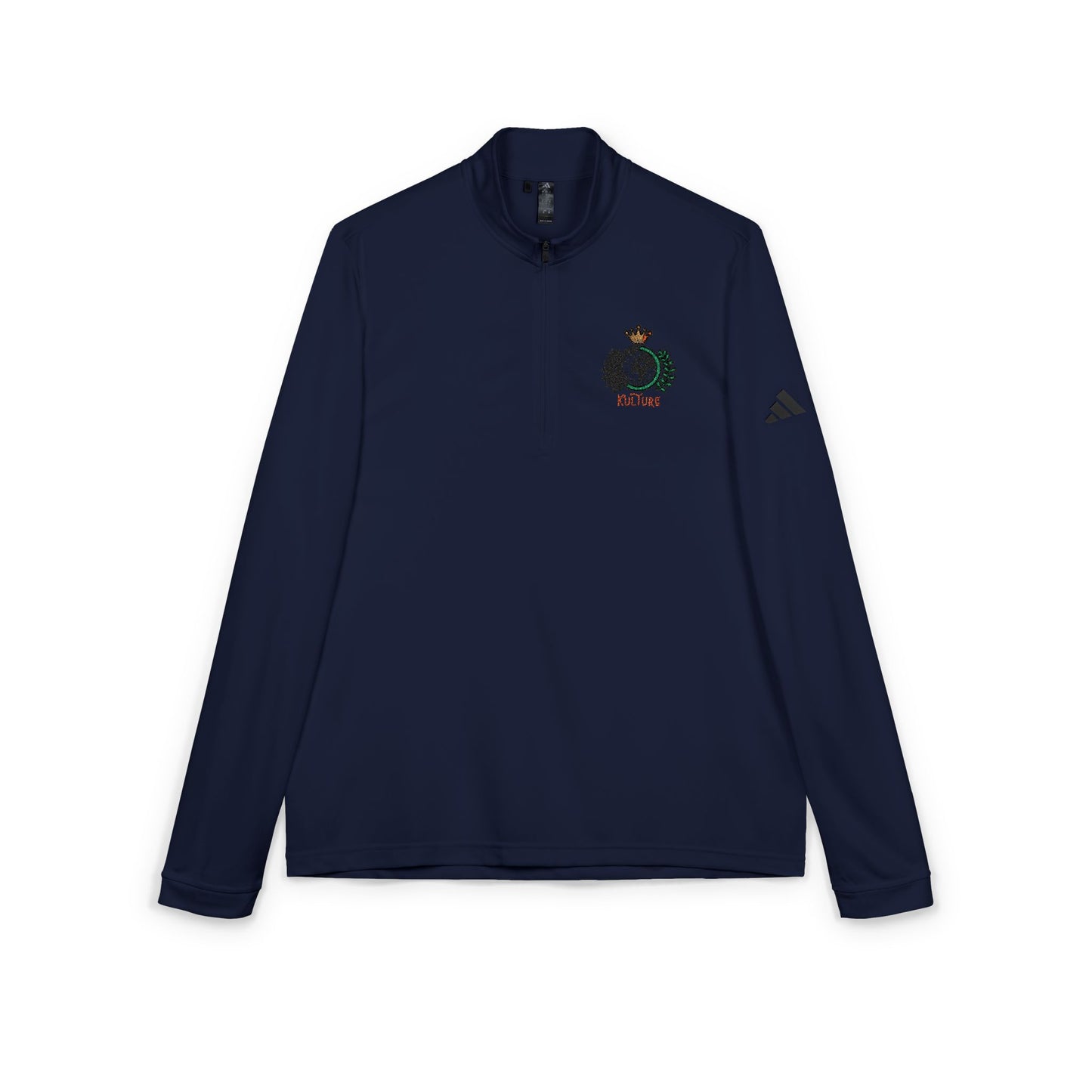 Adidas x Kulture Embroidered Crest Quarter-Zip Pullover (Organic)