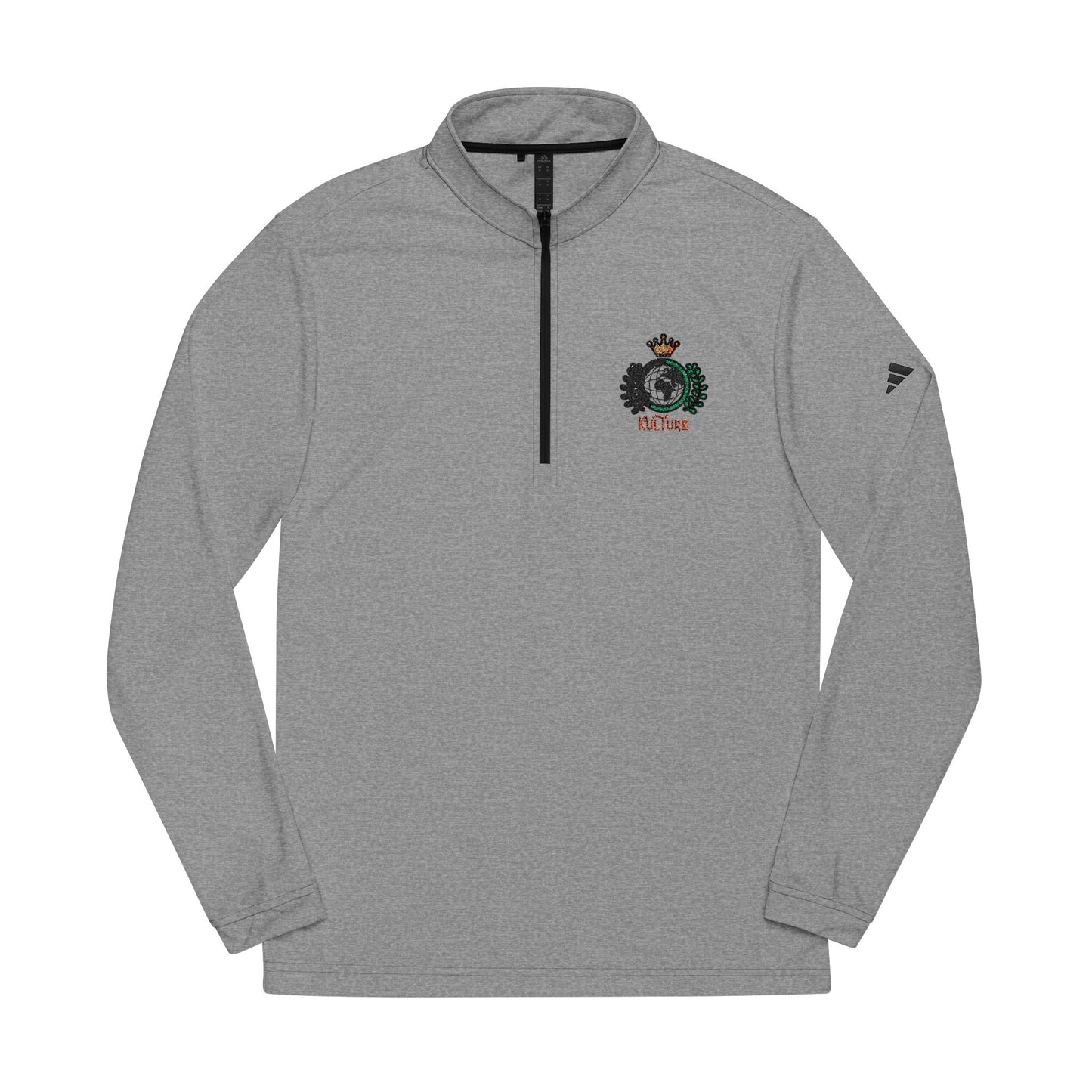 Adidas x Kulture Embroidered Crest Quarter-Zip Pullover (Organic)