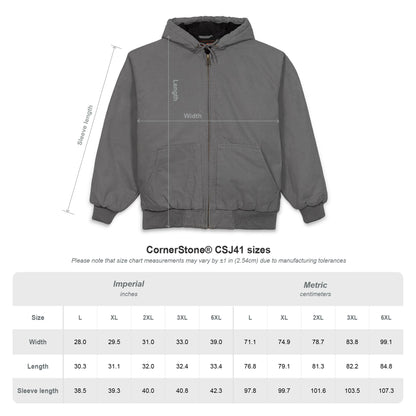 HeavyWeight Duck Cloth Hooded Work Coat